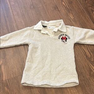 Zara Gray Minnie Mouse Kids Polo dress